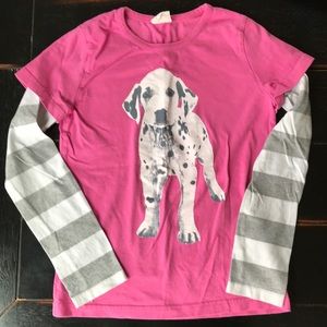 Mini Boden Girls Dog Shirt 11/12